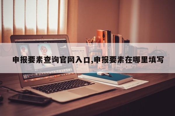 申报要素查询官网入口,申报要素在哪里填写